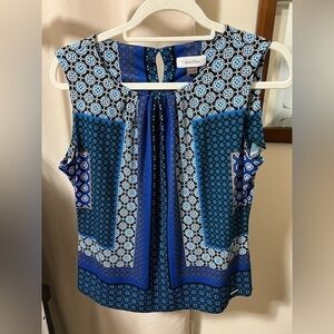 Calvin Klein sleeveless top, size petite Large